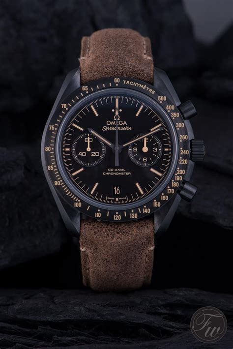 omega speedmaster dark side|omega dsotm vintage black.